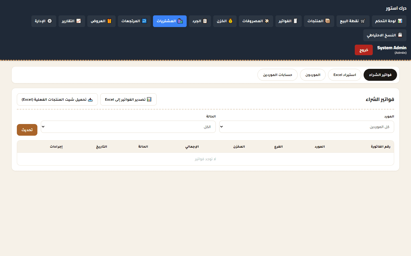 Retail system Purchasing